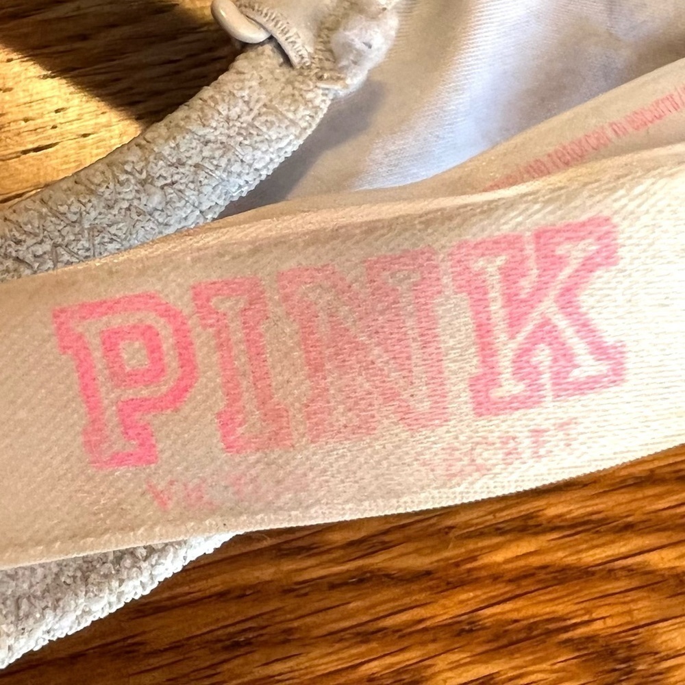 Pink Victoria’s Secret Wear Everywhere Push Up Gray Padded Bra 34C - Picture 10 of 13